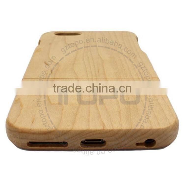 Real wood wooden Separated up and down The wooden shell phone case cover for iphone 6 6s plus
