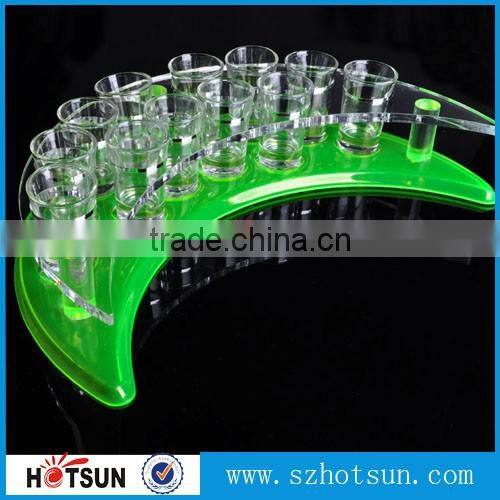 modern design various styles acrylic wine glass/ acrylic wine display rack