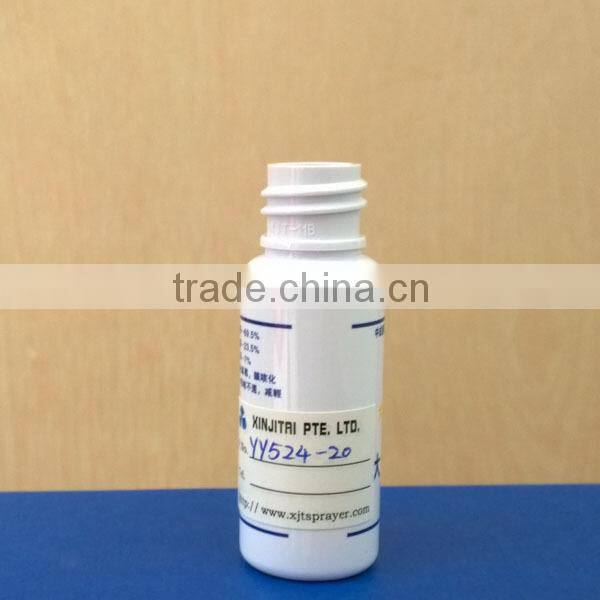 20ml PET Oral Spray Bottle with Silk Screen Printing Surface