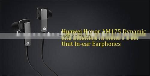 Original huwaei honor AM175 Dynamic Balanced Armature Dual Unit Support Hands free Talking Ring Iron headphones