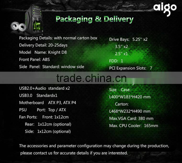 aigo D8 ATX water cooled DIY Split-type Gaming Computer Case