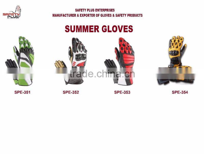 MOTORBIKE SUMMER GLOVES/LEATHER MOTORBIKE GLOVES