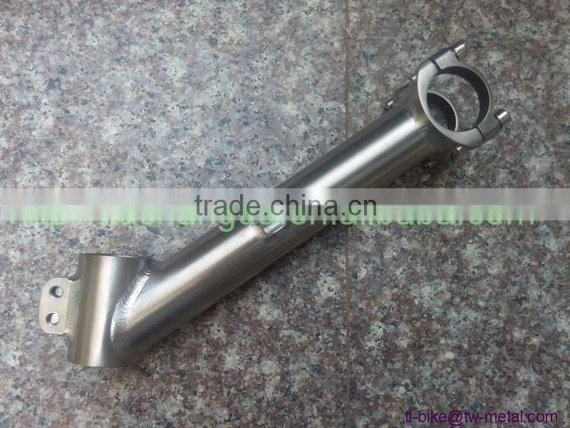 Titanium Tandem Bicycle Stem Custom Titanium Bike Stems for Road Mountain Tandem Bikes XACD Titanium Bike Stem in China