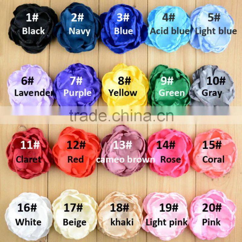 DIY fashion chiffon flower applique baby flower headband
