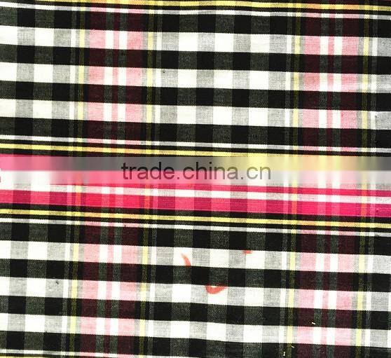 Factory price 100%cotton stock yarn dyed fabric
