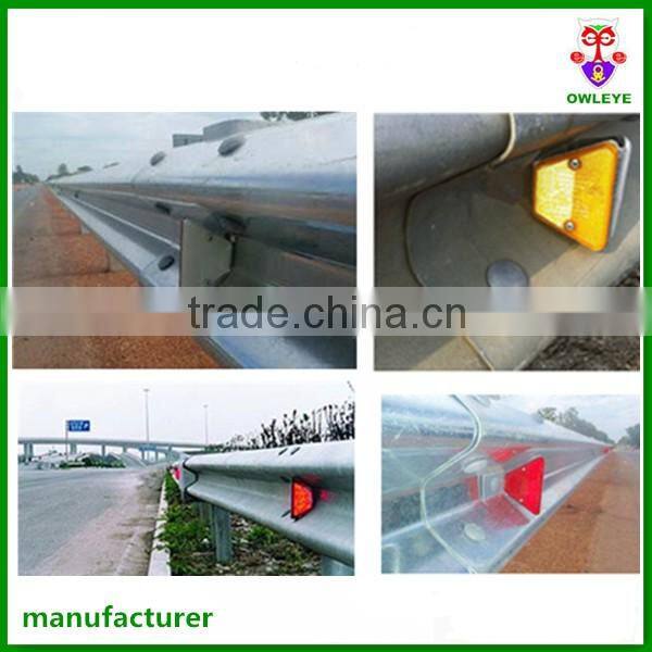 Highway security one way red color road guardrail reflector