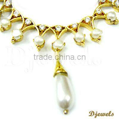 Natural Pearl Necklace Sets 14K, Gold Necklace Sets, Pearl Jewelry Sets