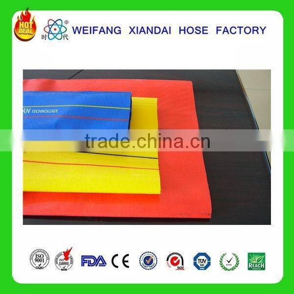 Multifunctional pvc 3 layers discharge water layflat tube with high quality