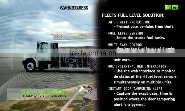 Fuel level sensor with GSM/ GPRS communication, Data logger and Door sensor