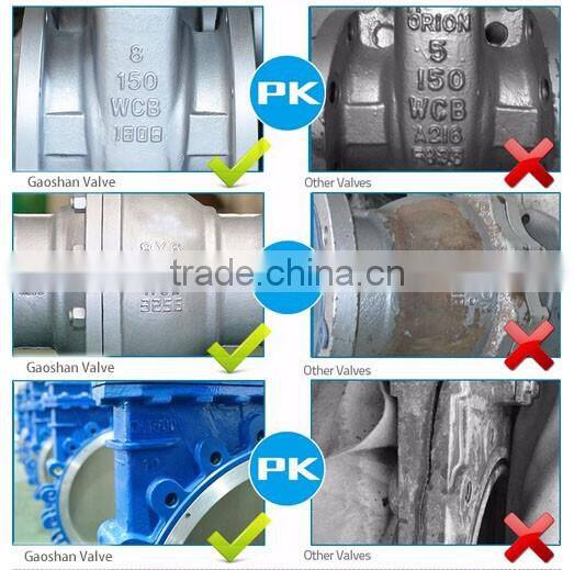 Rising stem flange type stainless steel knife gate valve