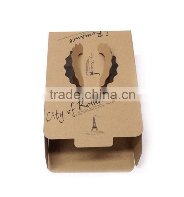 Recycled Materials Feature and Hand-held kraft paper cake box