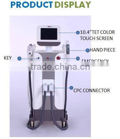 NEW technology High power hair removal e-light ipl rf nd yag laser multifunction machine