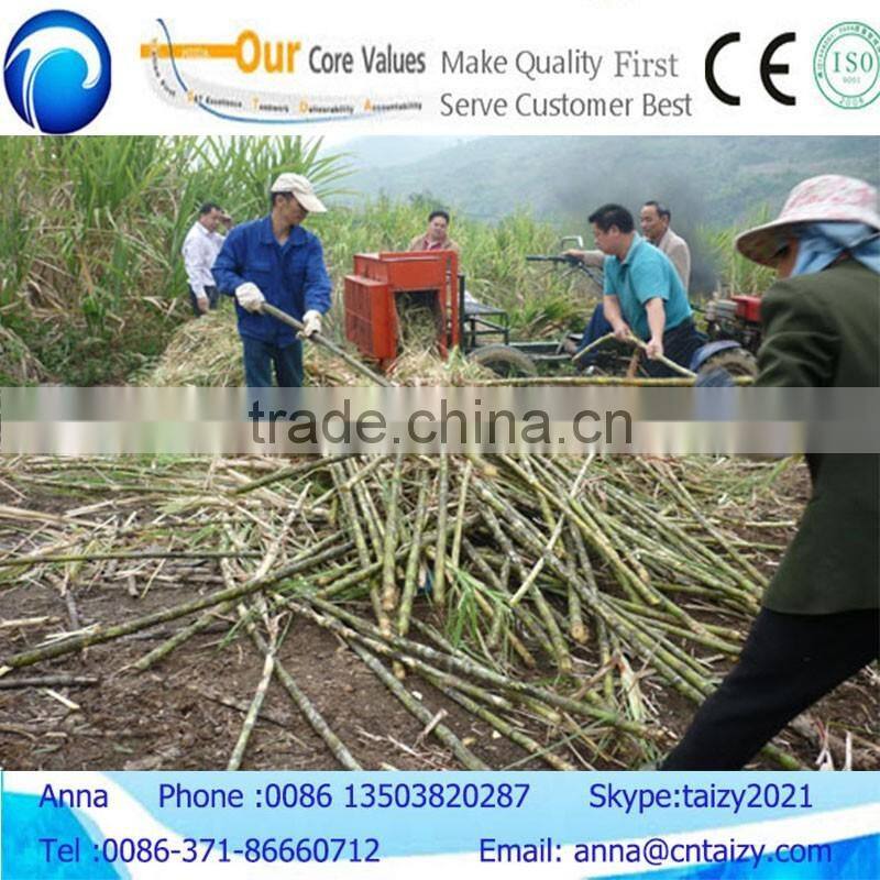 Diesel engine power sugar cane leaf stripping machine