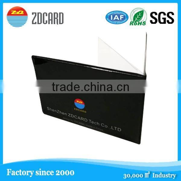 Wholesale soft PVC card holder with RFID blocking performance
