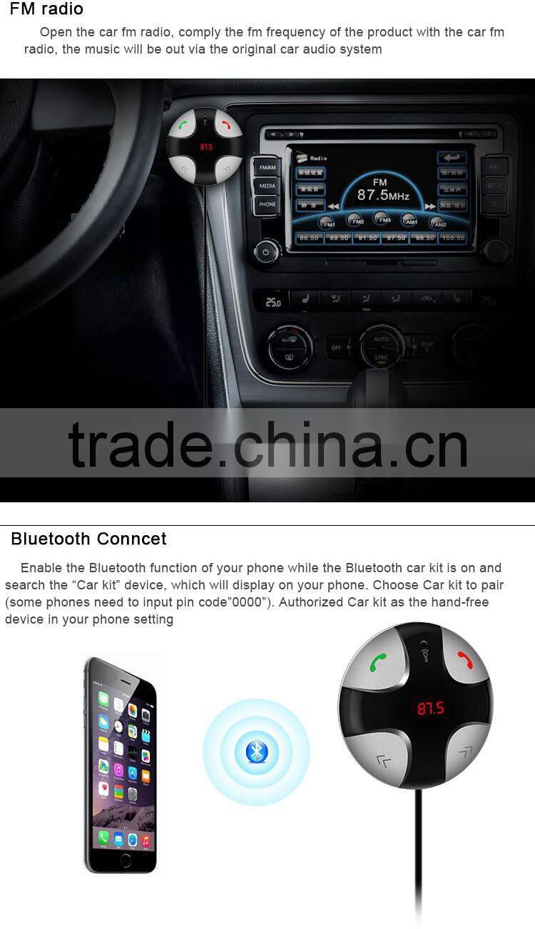 Mini bluetooth car mp3 player fm transmitter