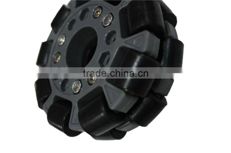 100mm Double Plastic assemble robot Omni Wheel w/Bearing Rollers 14041