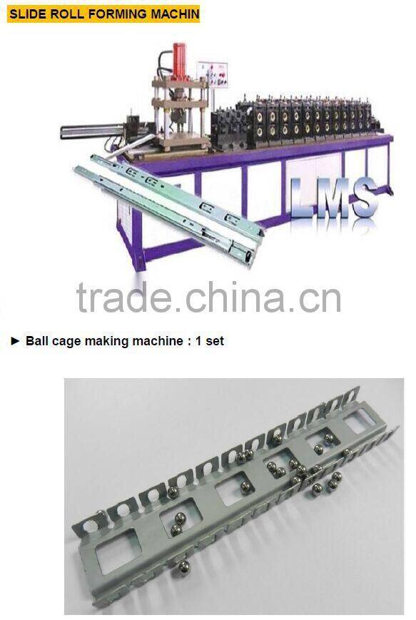LMS Automatic Assembling Ball Bearing Slide Roll Forming Machine