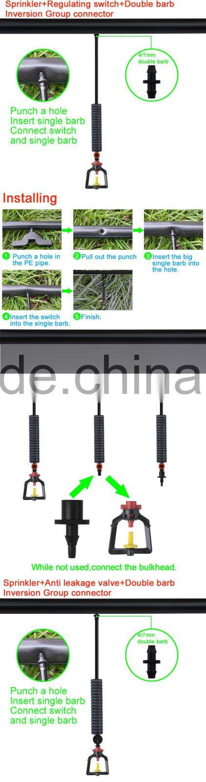 agricultural sprinkler irrigation system,high quality shower sprinkler