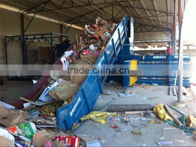 Automatic hydraulic scrap paper baling press