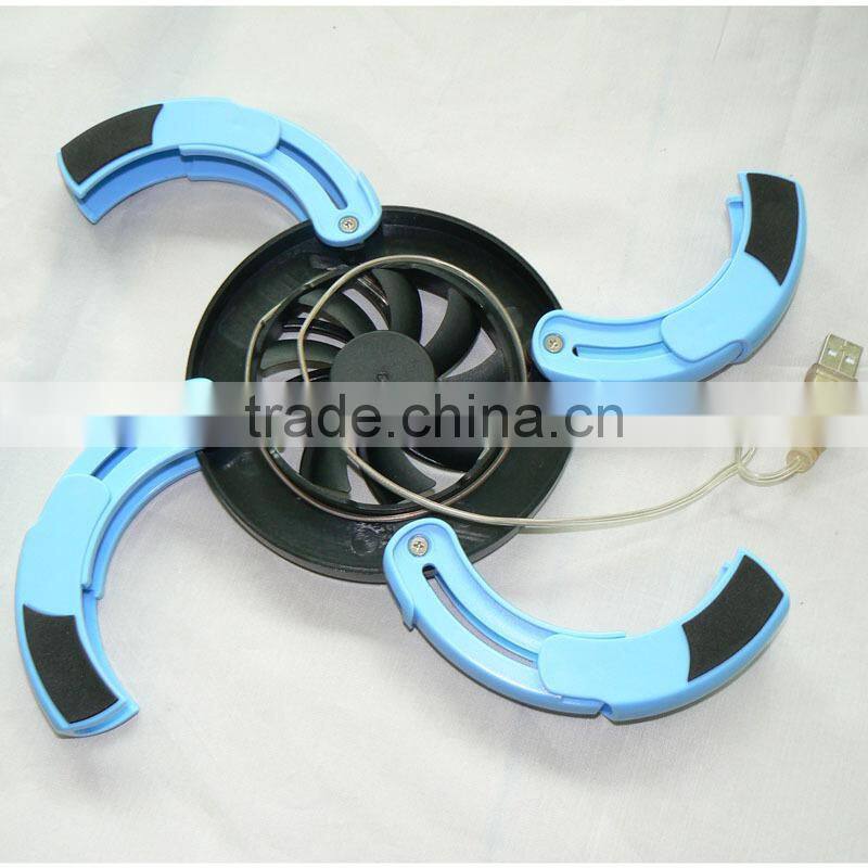 Cheap Stock cool fan notebook cooling pad USB Cooling Pad Flaming wheel Laptop Cooler Pad Fan for Laptop Notebook