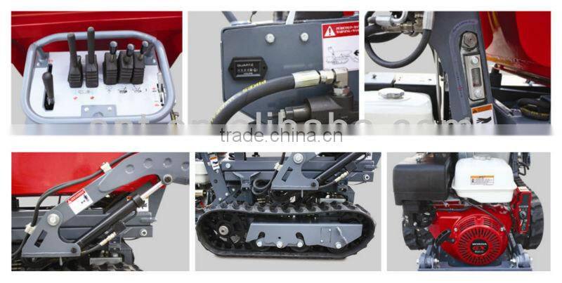 farm equipment hand barrow machine BY800 with front forklift& power barrow& muck truck& garden loader & crawler loader 800kgs