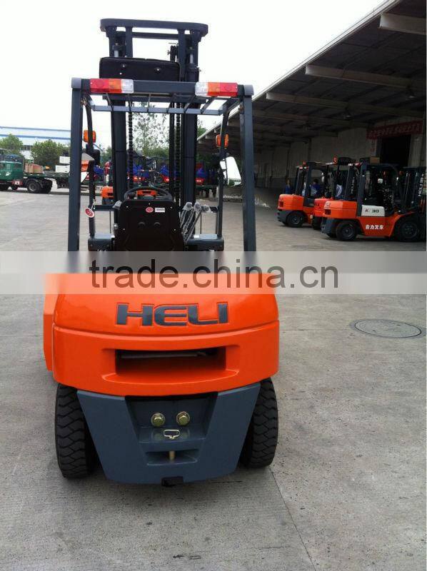 3t diesel/electric heli forklift truck with lifting height 3000mm made in China