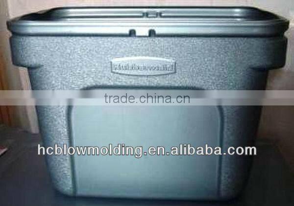 OEM Blow Molding large garbage bin plastic dustbin plastic waste can for outdoor