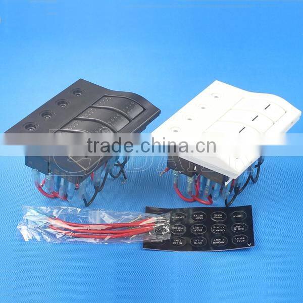Marine boat splashproof switch panel,wireless automotive toggle switch panel