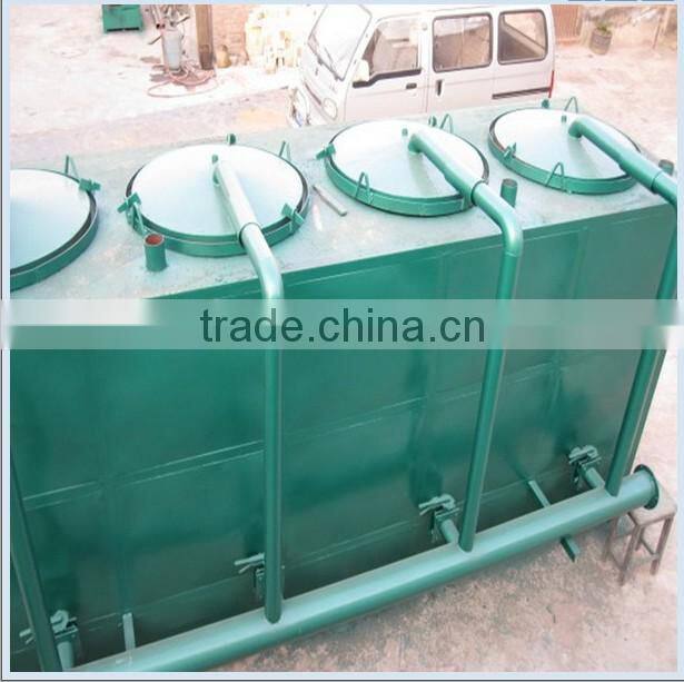 gas flowing continuous type sawdust/wood log charcoal carbonization kiln