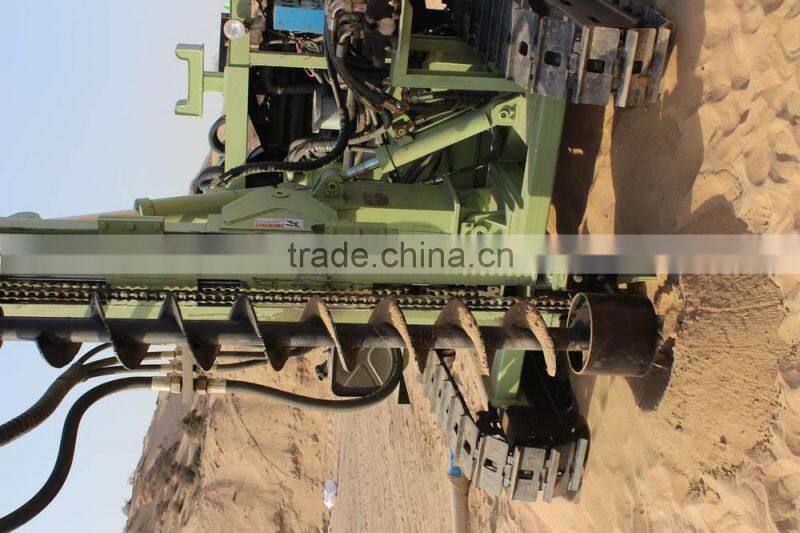 photovoltaic solar spiral pile drilling machine MZ130Y manufacturer