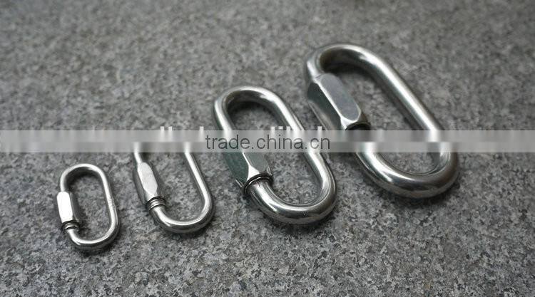 Wells CE Heavy duty forged 5mm CE Stainless Steel 316 polished Quick Link