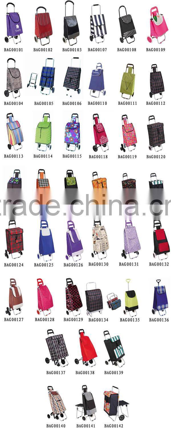 Four Wheel Cube Grid Portable Trolley Bag