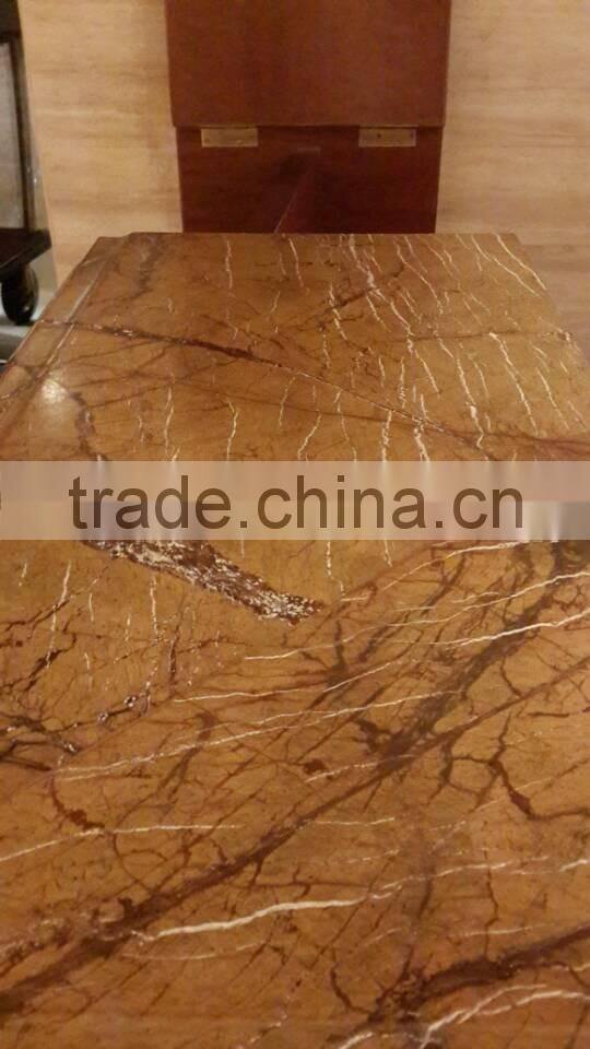 rainforest brown marble installation of the marble kitchen countertop