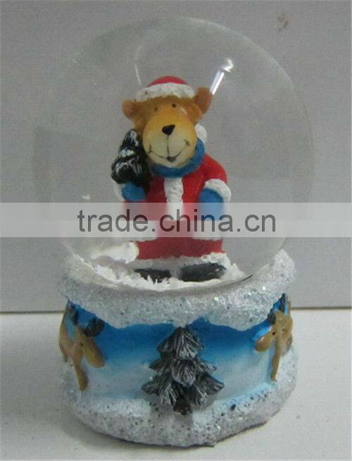 Decorate gift polyresin water snow globes