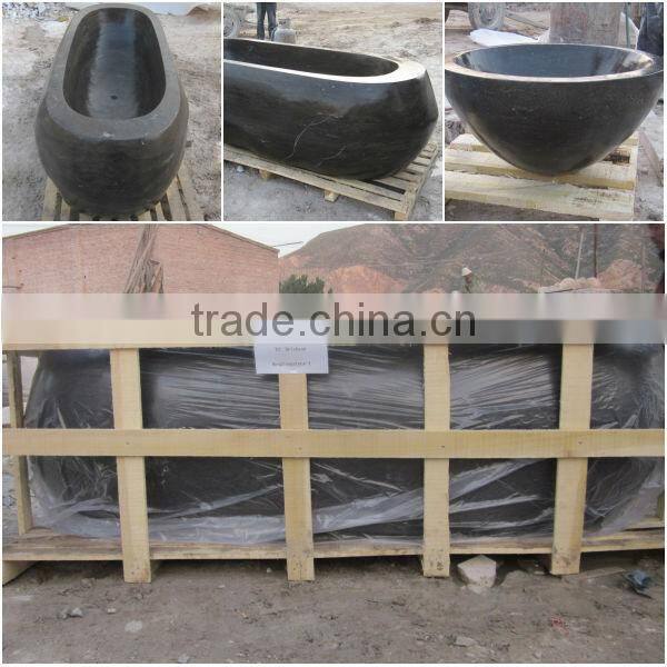 Factory Hand Carved Highly Polished White Marble Bathtub