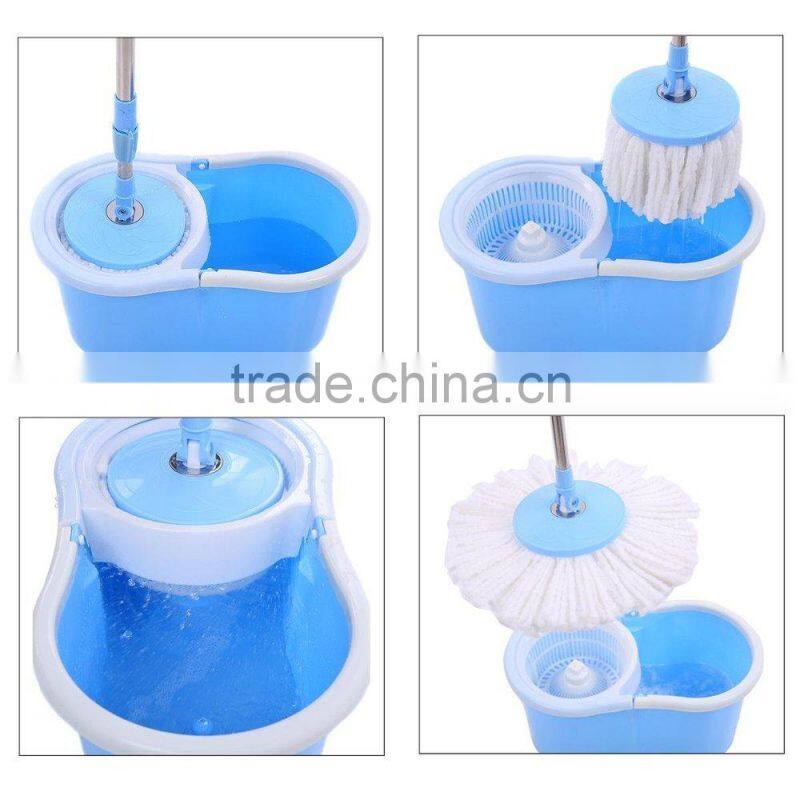 Bucket System And Complete Swivel Rotating Magic Mop 2 Mop Heads