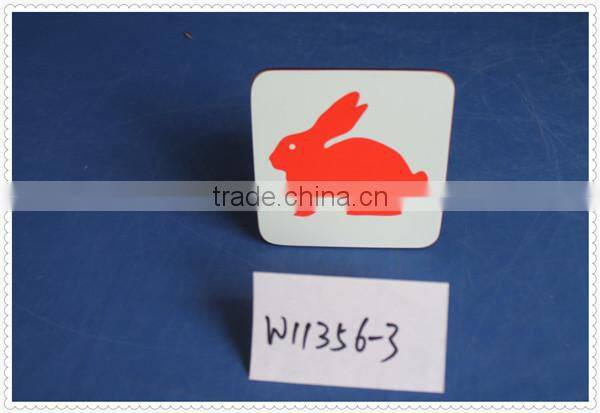 cheap Square colorful MDF mats pads wooden tableware coaster wholesale