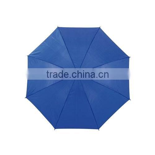 Manual opening outdoor umbrella with alluminium crook handle