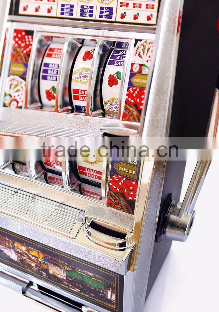 Creative Design Piggy Bank With LED Light, Multi-functional Decorative Lucky Slot Machine Design Piggy Bank With Funny Games