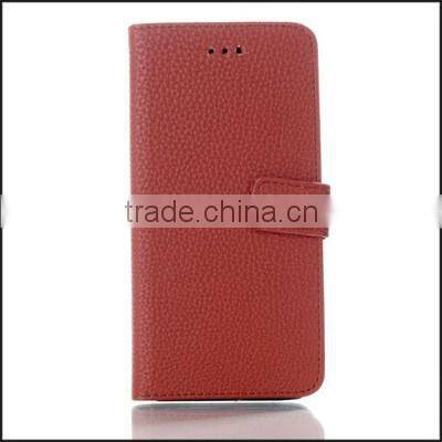 Lichee pattern phone case PU leather case flip leather holster for iphone6