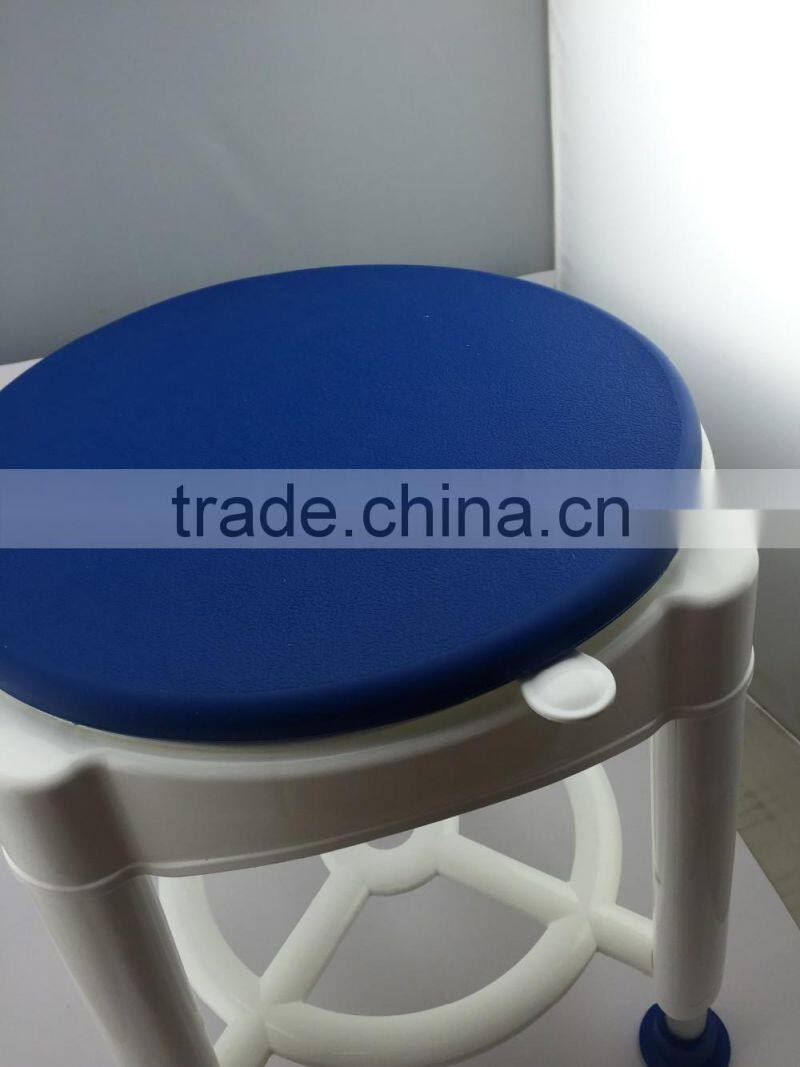 Swivel Bath Stool/ Rotating Shower stool/height adjustable bath seat/Swivel Bath Stool with rotating padding seat