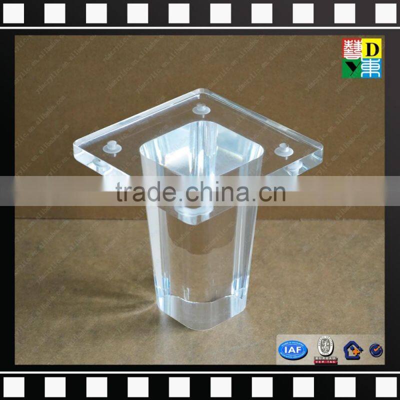 Unbreakable acrylic fancy furniture legs from shenzhen yidong