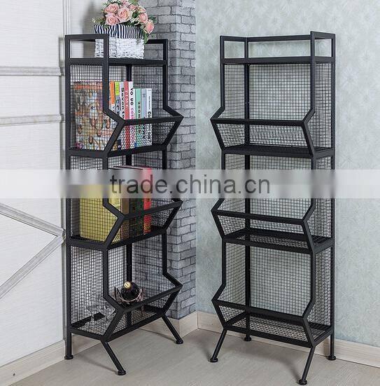 Floor standing metal Tier Display Book Storage rack