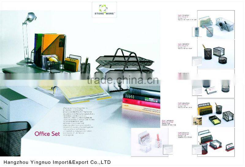 Hot Sale Durable Metal Mesh Office Desk Stationery Set