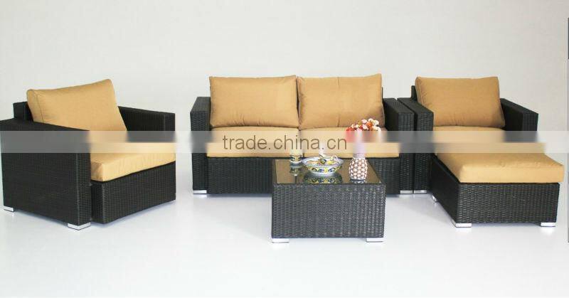 outdoor rattan wicker garden sofa set