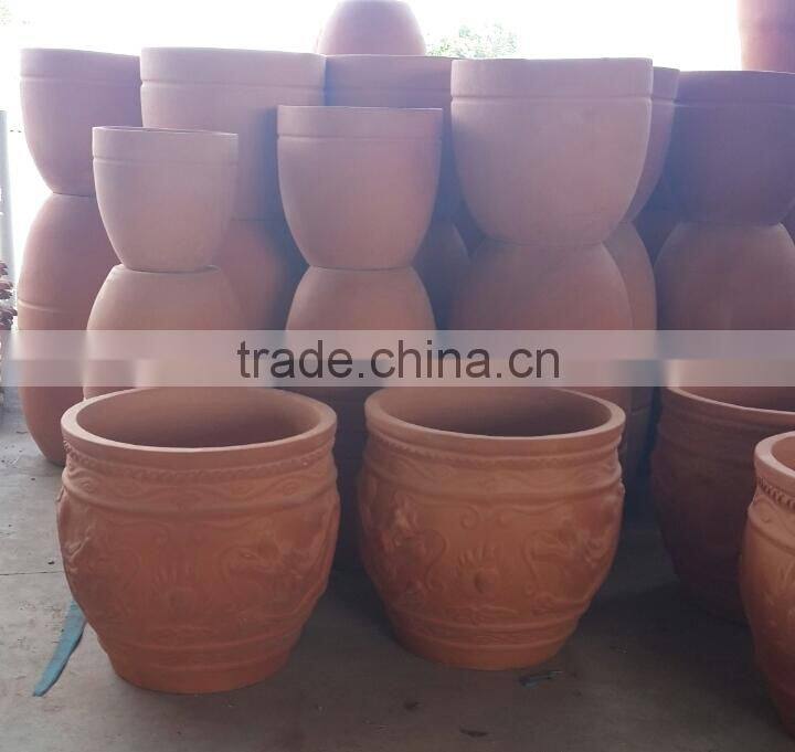 Stock terracotta pot, Stock Vinh Long Terracotta pots, Stock Mekong Delta Terracotta Pots