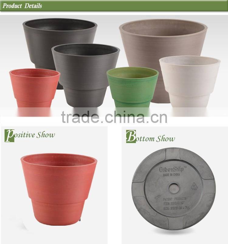 lighted ornamental colorful cheap plastic flower pots wholesale