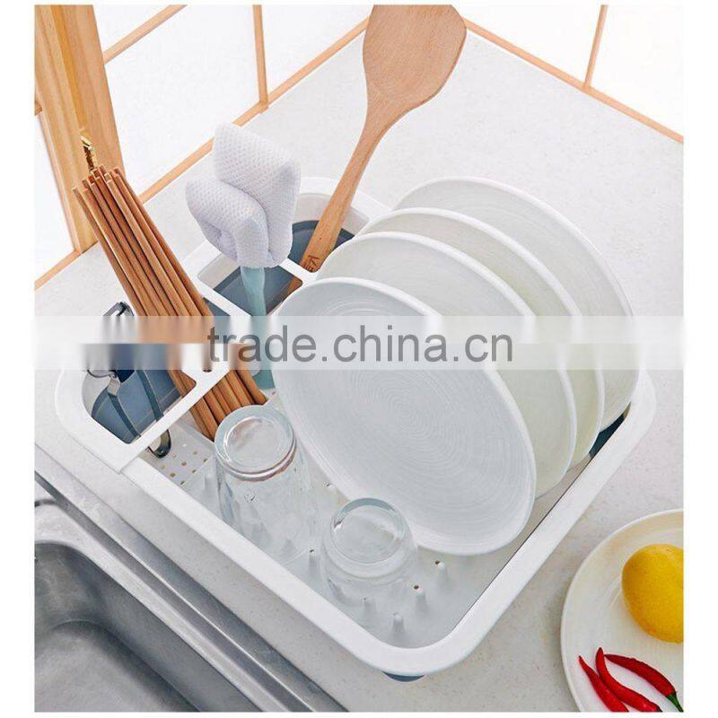 Collapsible dish rack