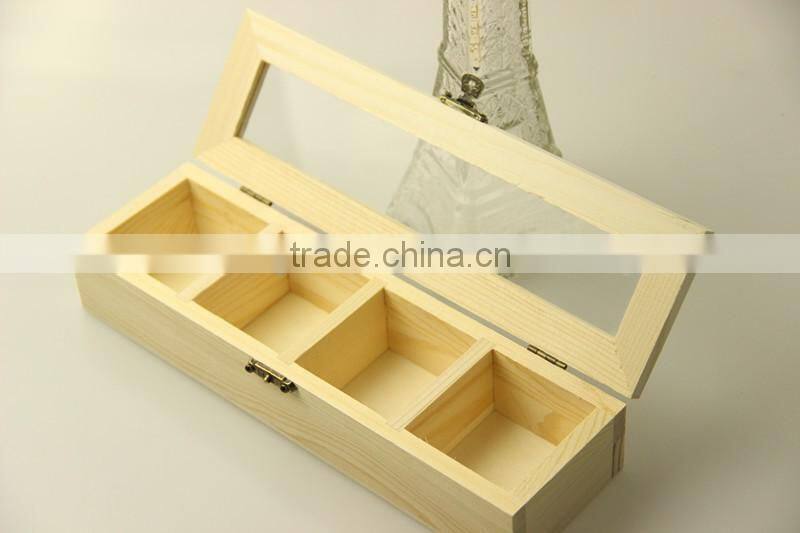 wooden tea set storage box