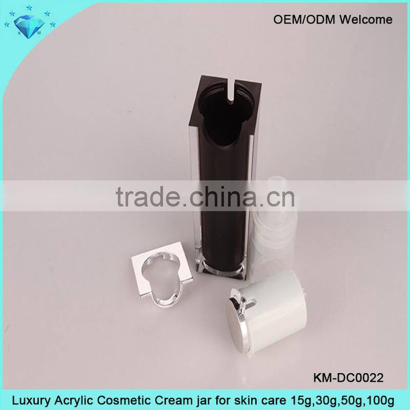 Luxury Acrylic Cosmetic Cream jar for skin care 15g,30g,50g,100g